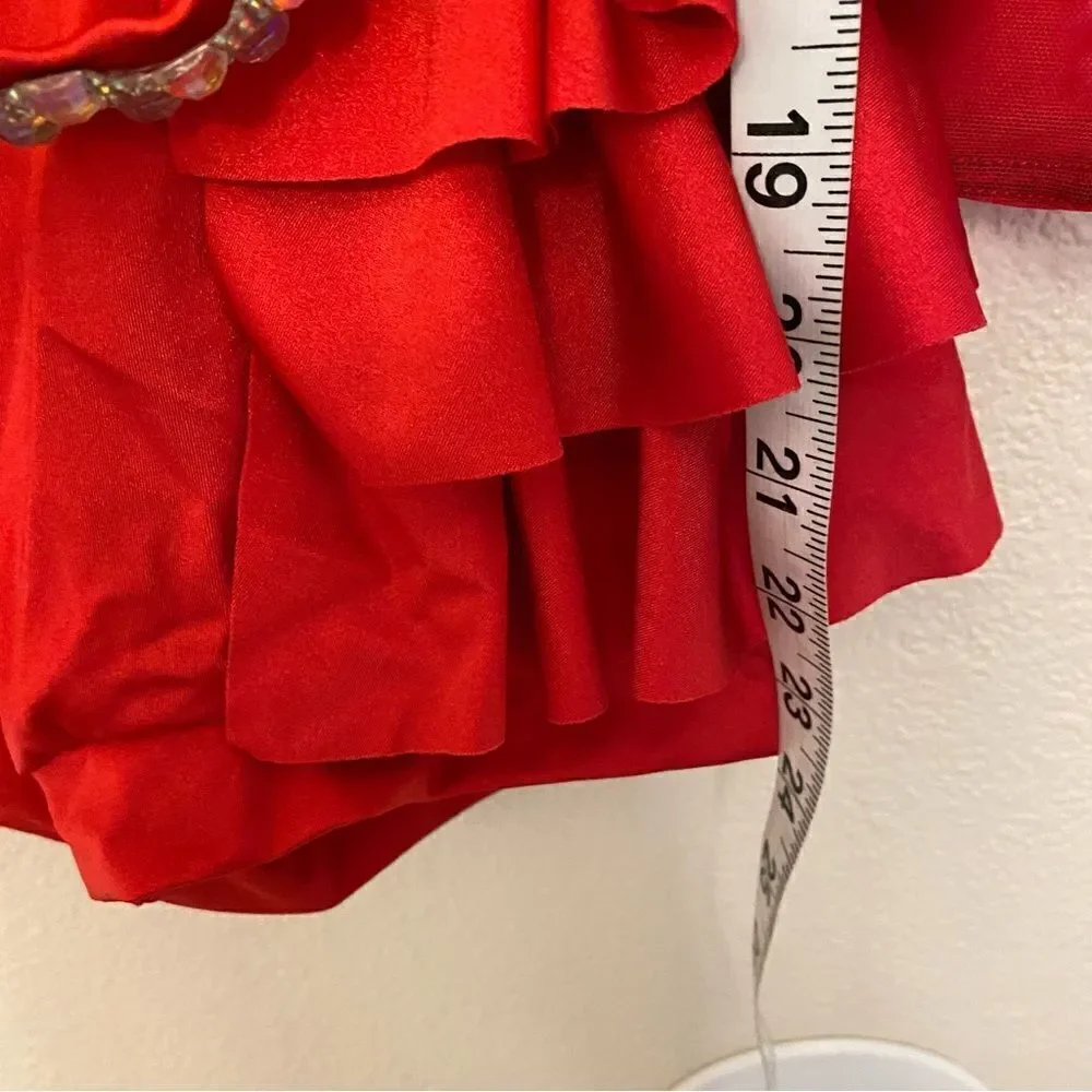 WEISSMAN Dance red sequin rhinestone Costume tutu This Is Me 12205 Child LC